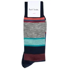 Marl Stripe Socks in Navy by Paul Smith