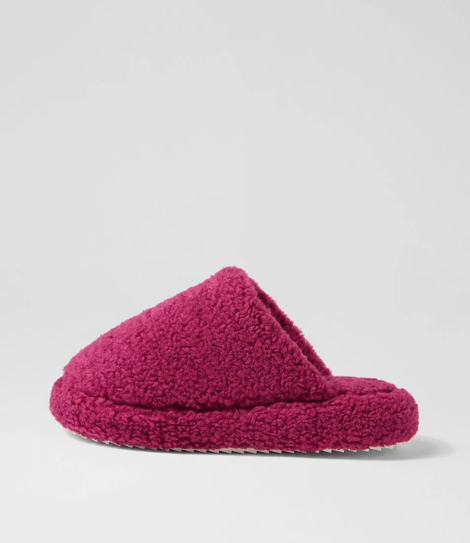 Diana Ferrari Berry Fleece Slippers