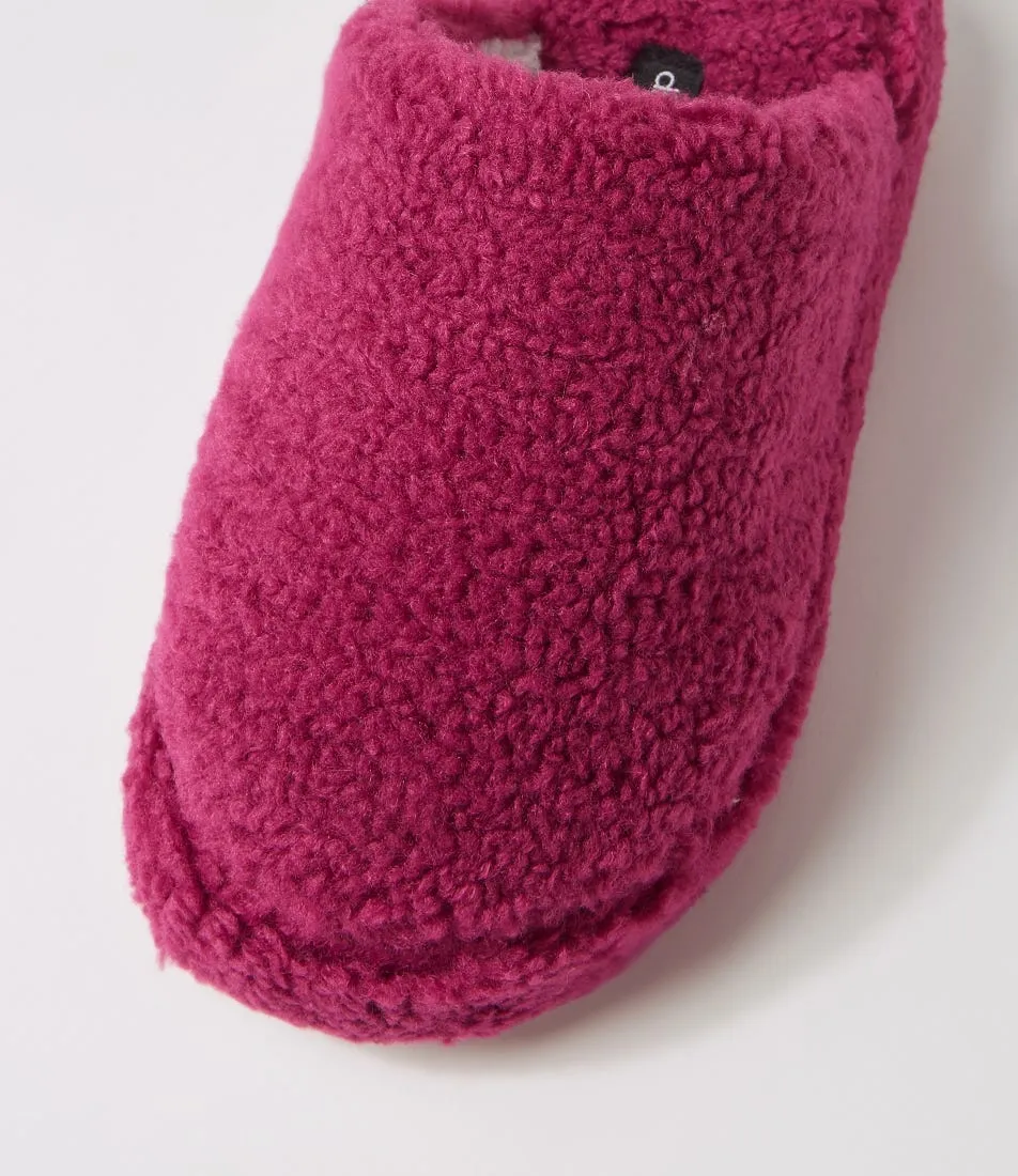 Diana Ferrari Berry Fleece Slippers