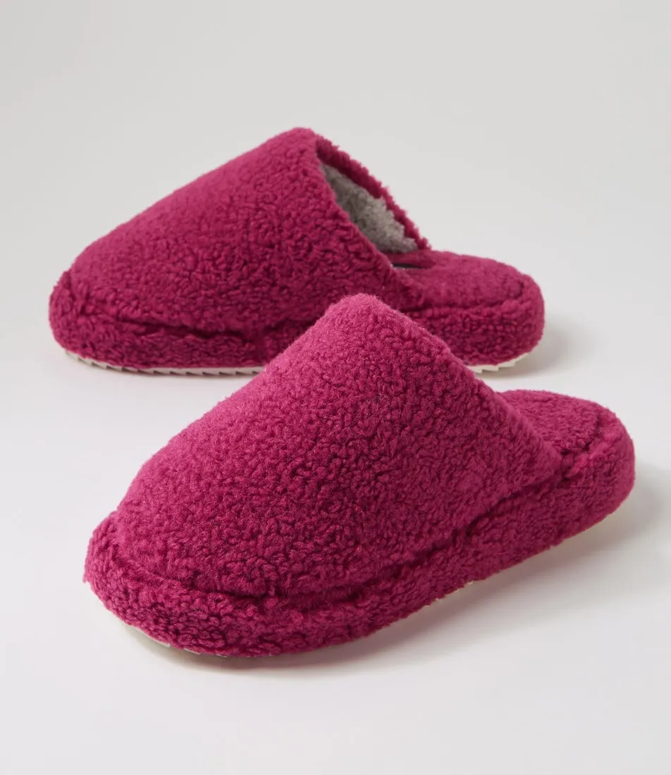 Diana Ferrari Berry Fleece Slippers