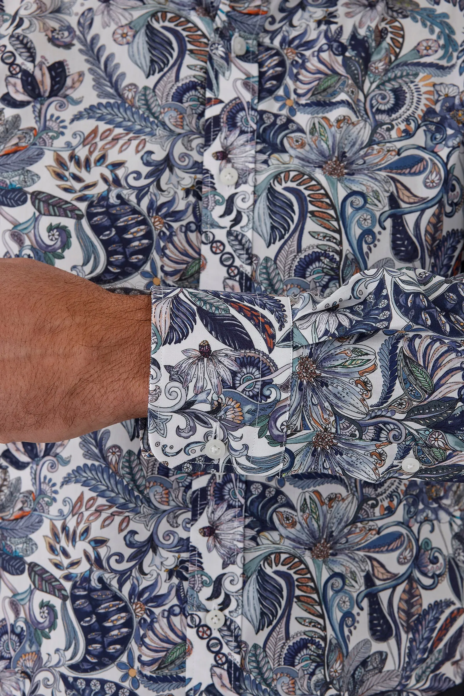 Steel Paisley Giorgio Shirt by Dom Bagnato