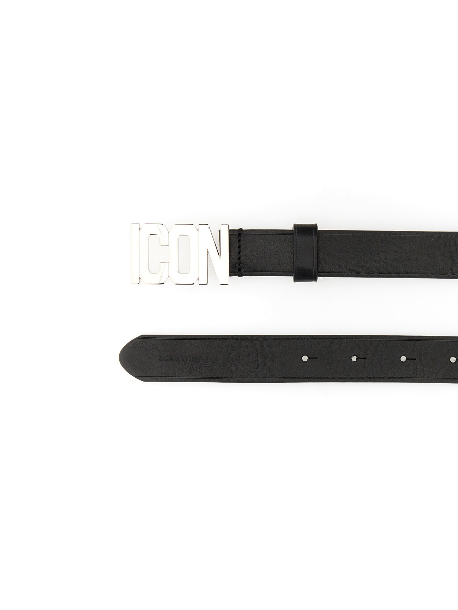 DSQUARED ICON PLAQUE Leather Belt