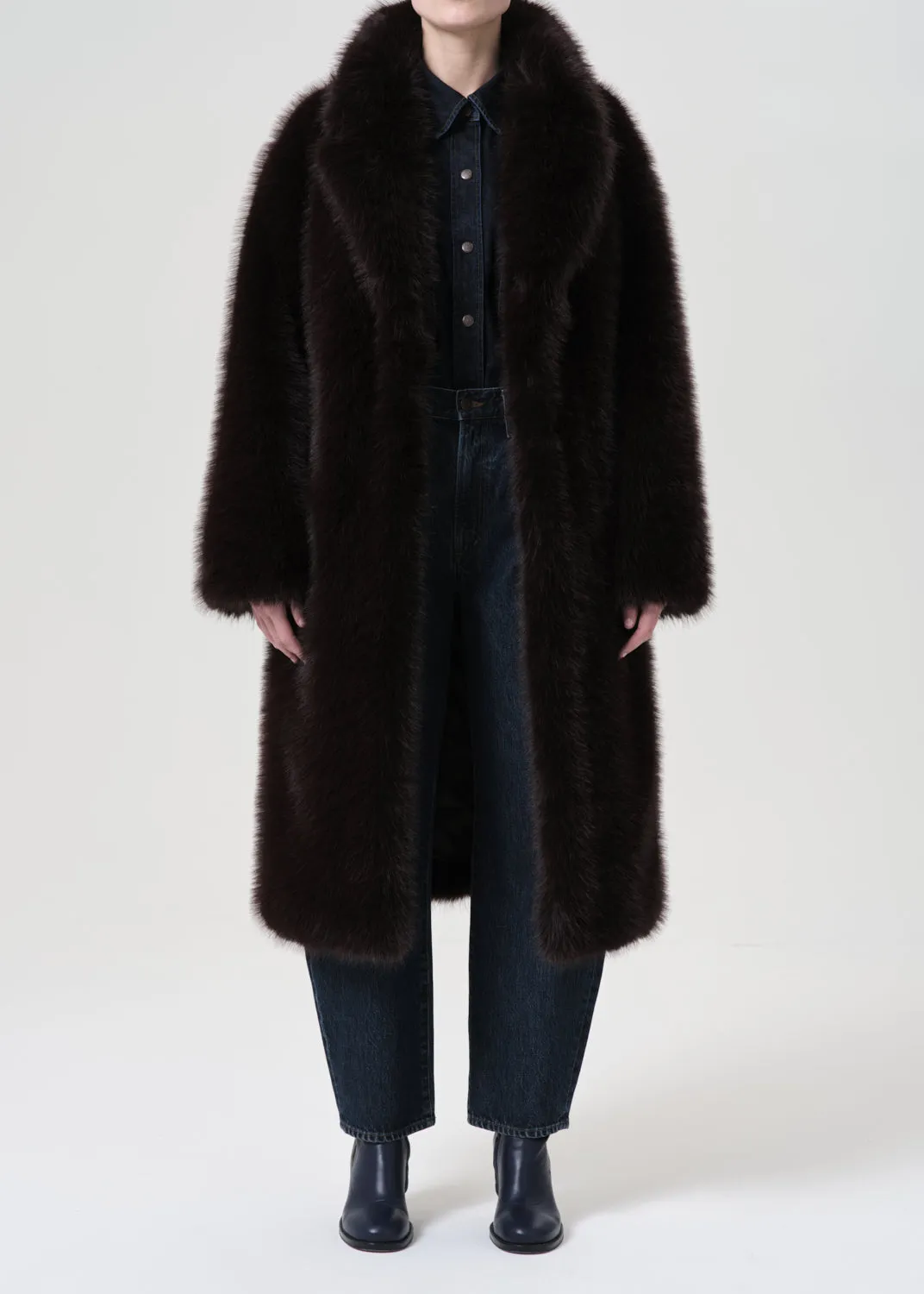 Ebony Shearling Coat