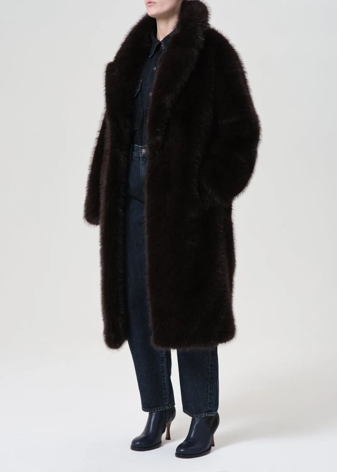 Ebony Shearling Coat