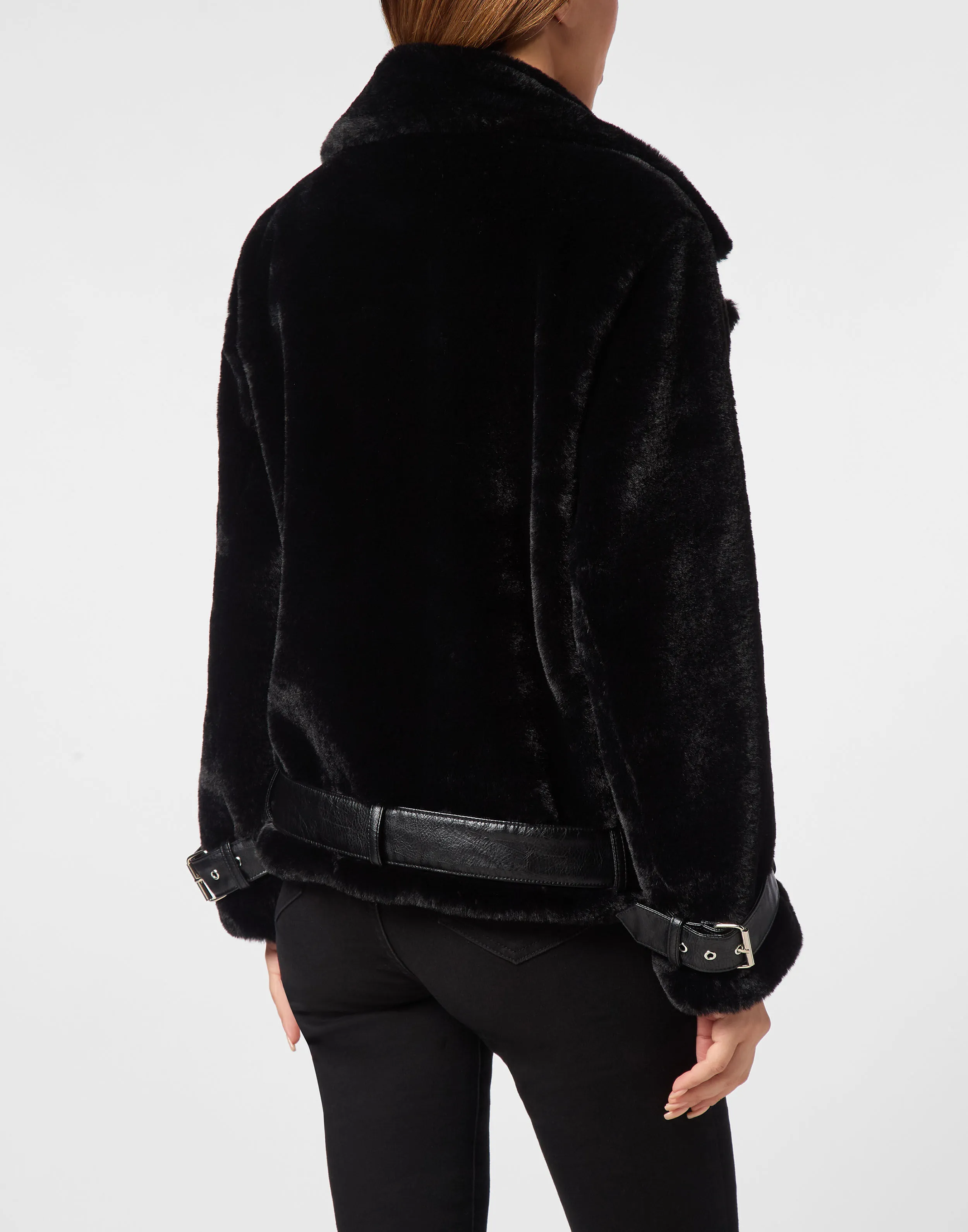 Sustainable Shearling Faux Fur Coat