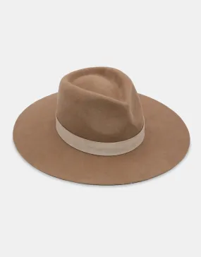 Elegant Camel Wool Fedora