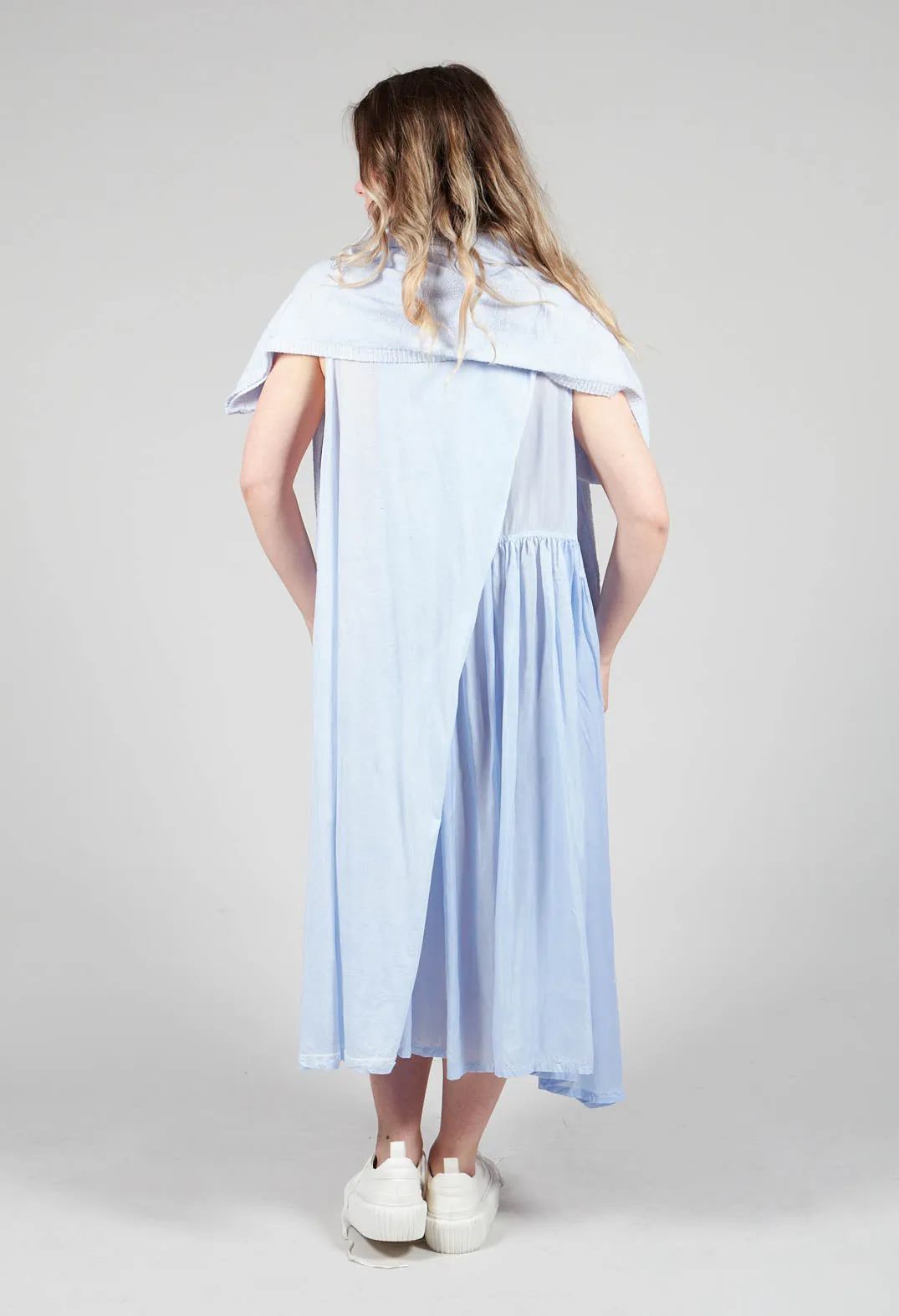 Sheer Double Vest Dress Enzian 10% Cloud