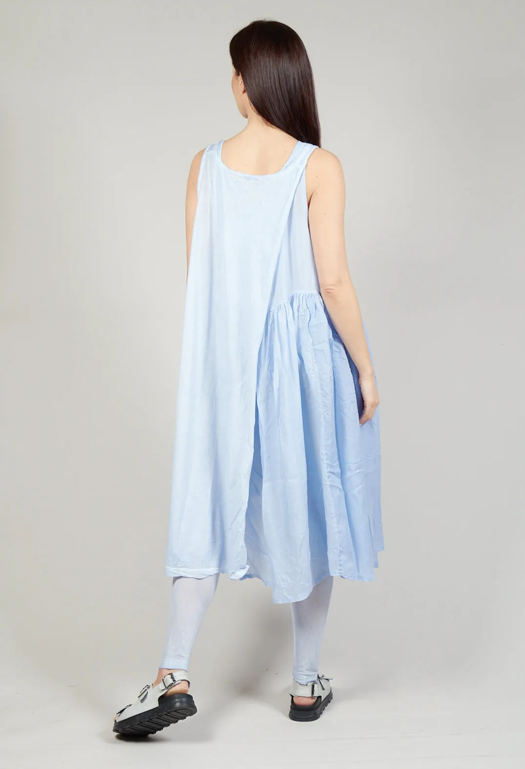 Sheer Double Vest Dress Enzian 10% Cloud