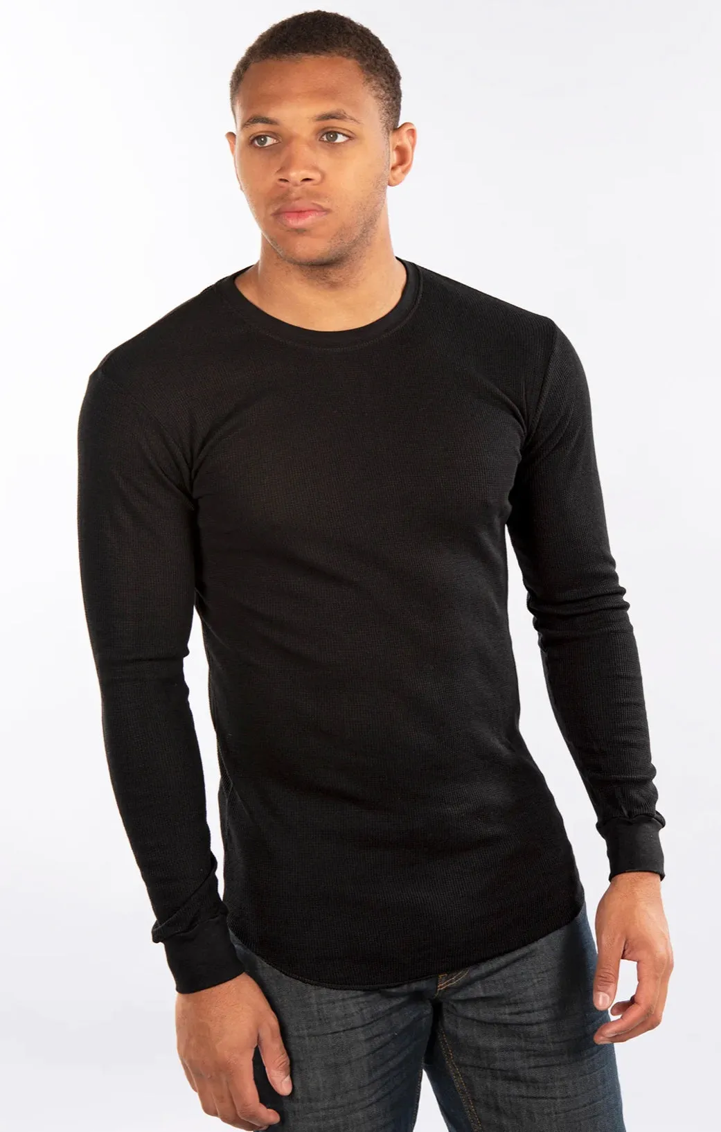 Black Fitted Thermal Top