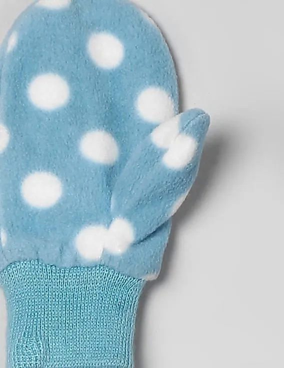 Blue Dot Fleece Mittens for Girls by GAP