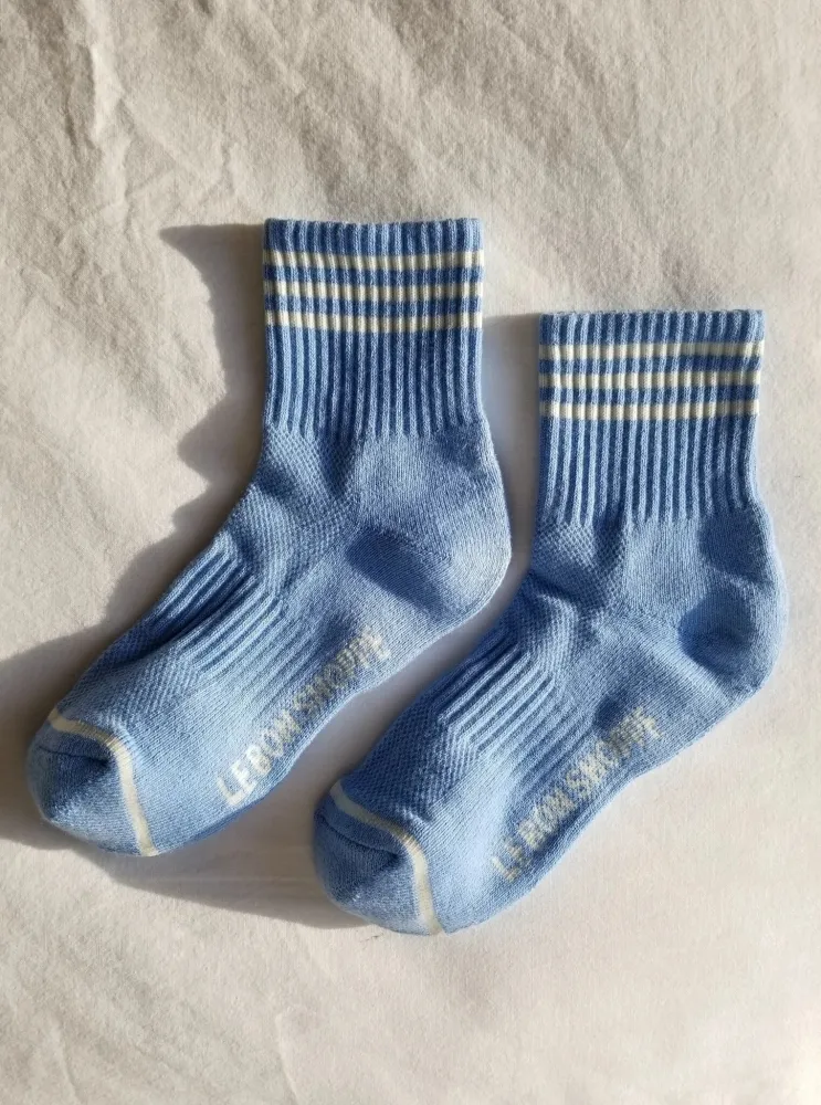 Girlfriend Socks in Parisian Blue Color One Size