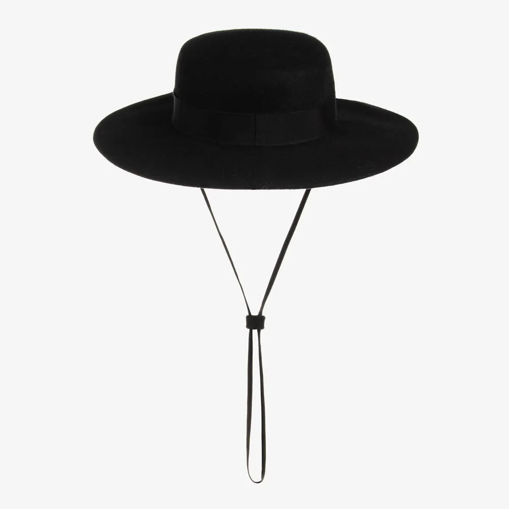 Girls Black Fedora Hat Sale