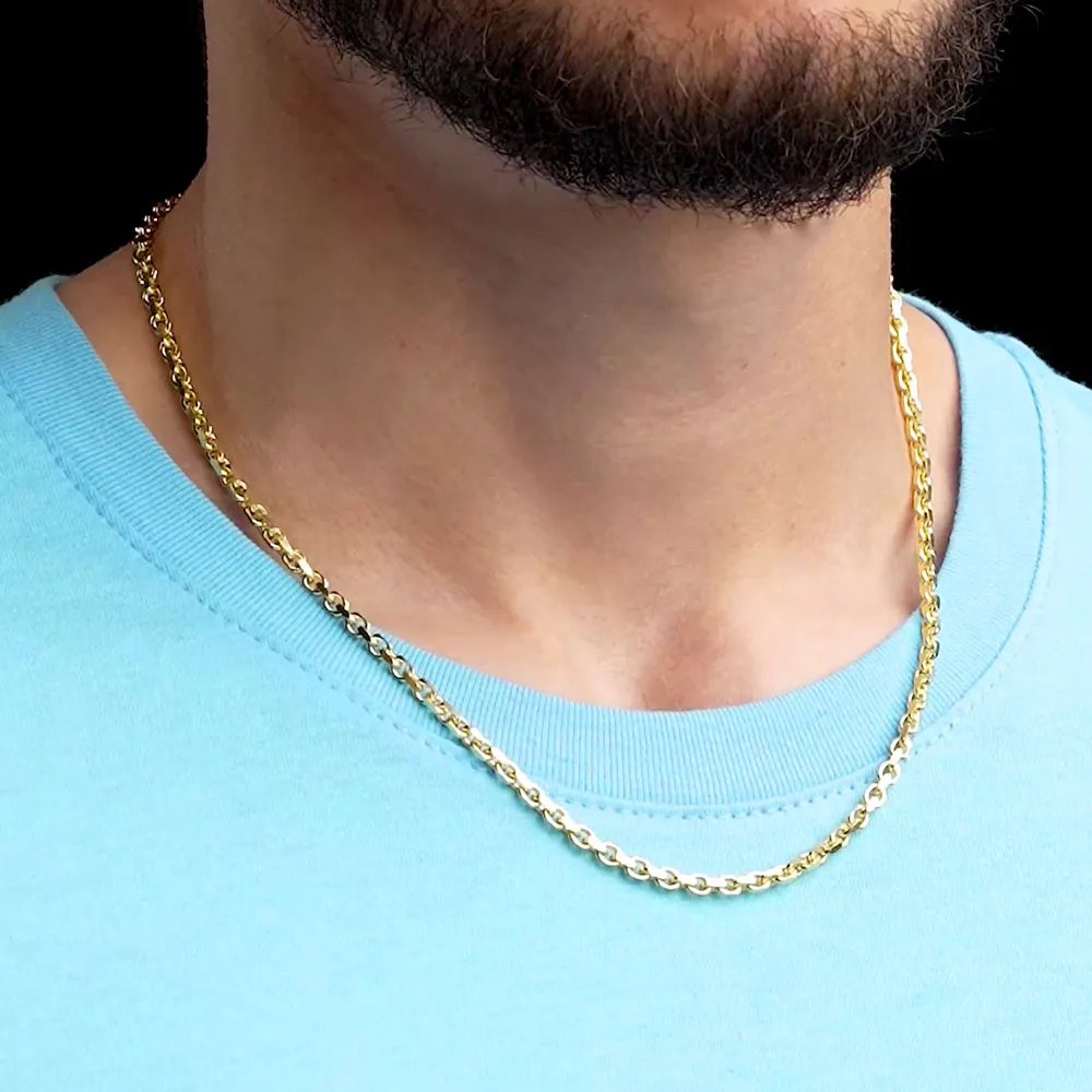 Solid Gold Cable Chain