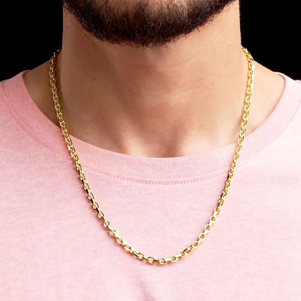 Solid Gold Cable Chain