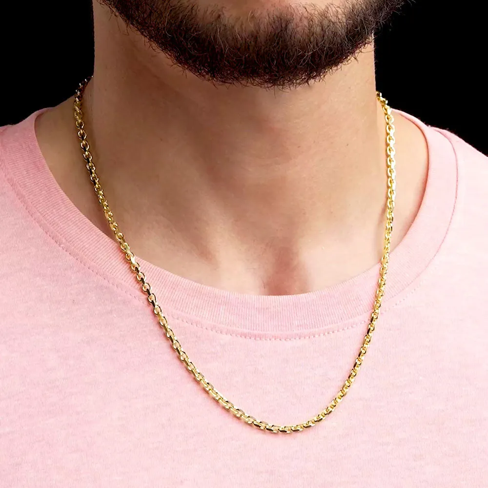 Solid Gold Cable Chain