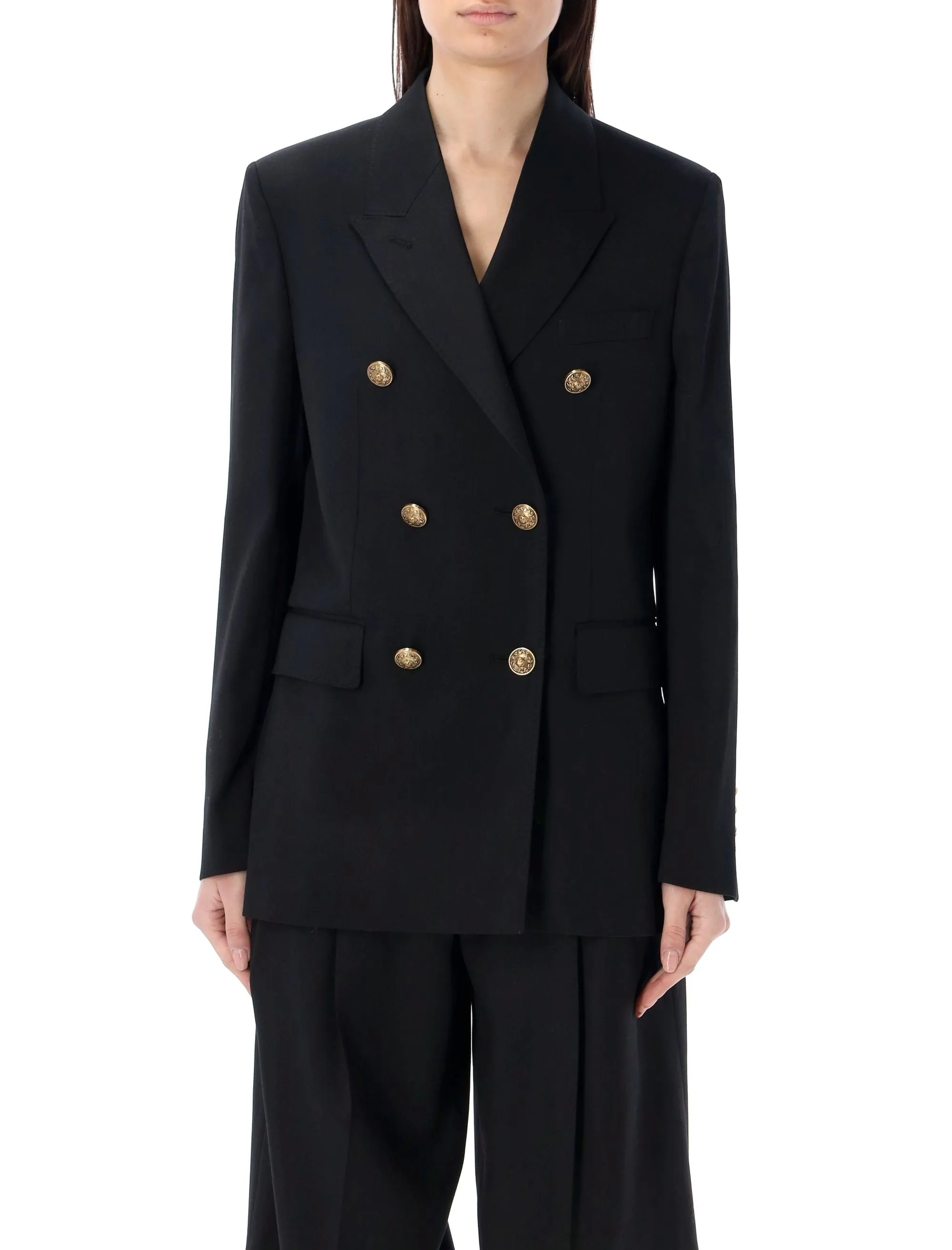 GOLDEN GOOSE Stylish Wool Blazer with Gold Accents