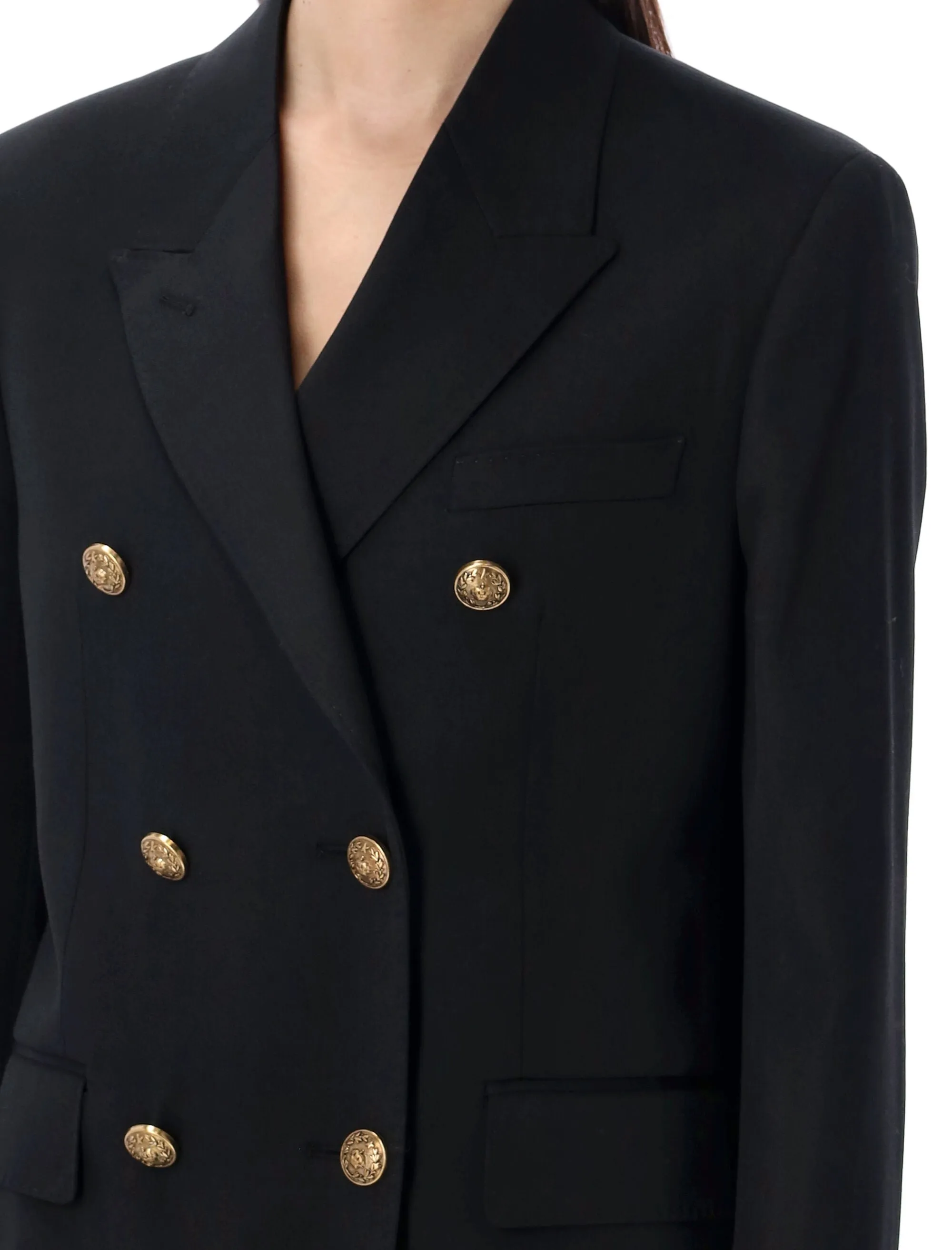 GOLDEN GOOSE Stylish Wool Blazer with Gold Accents