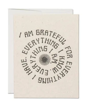 Grateful for Everything Notecard