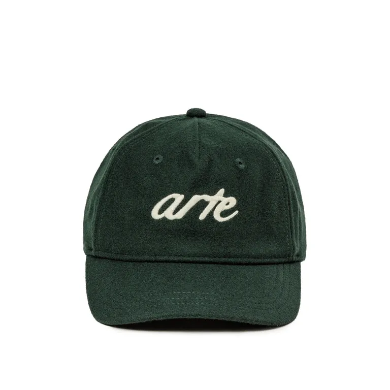 Green Arte Antwerp Front Logo Embroidery Wool Cap