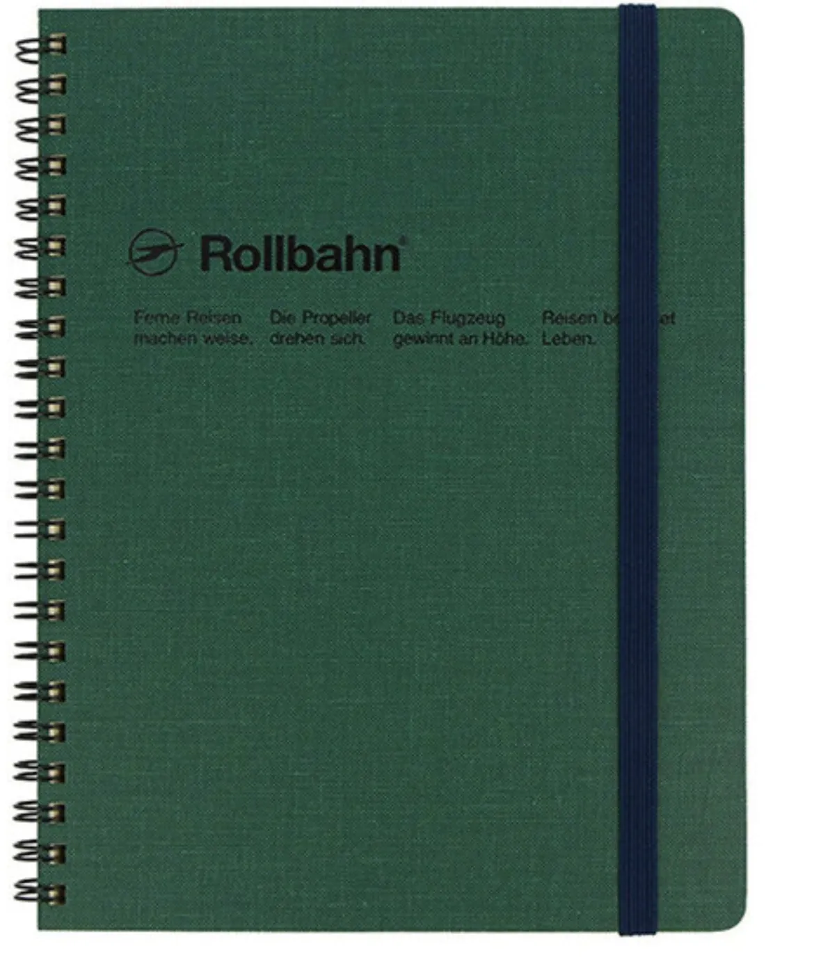 Green Large Spiral Notebook Rollbahn Cap-Martin