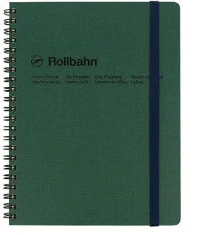 Green Large Spiral Notebook Rollbahn Cap-Martin