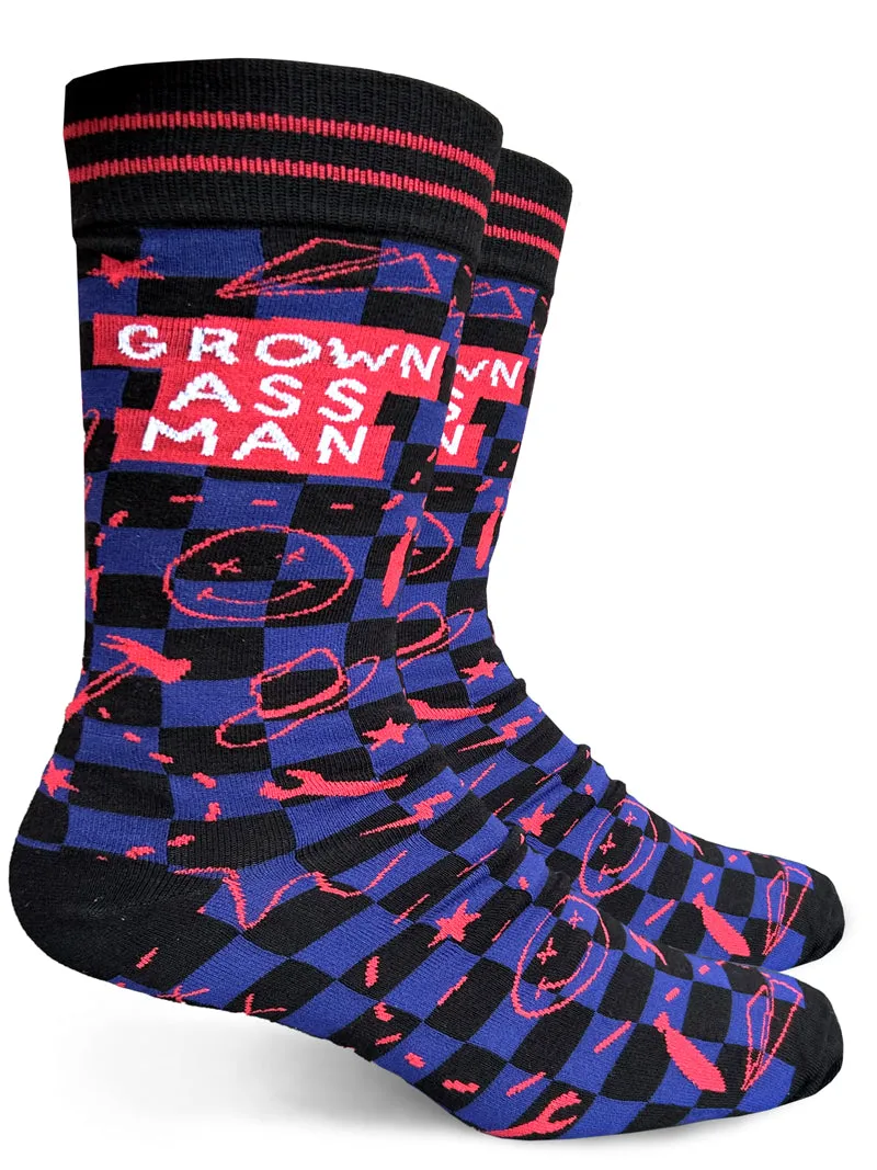 Men's Crew Socks for Grown Ass Men