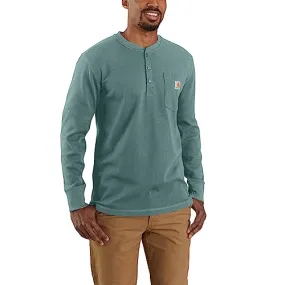 Heavyweight Men's Long-Sleeve Henley Thermal Shirt