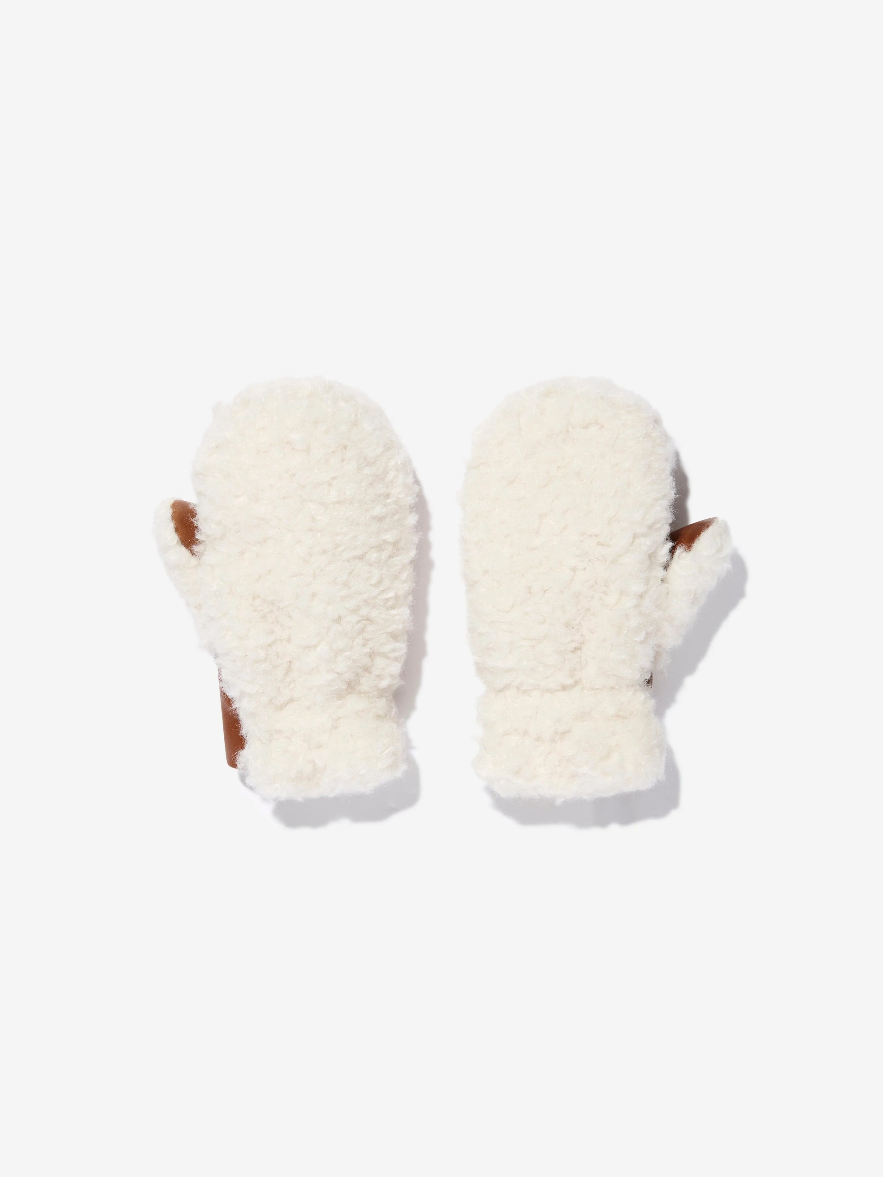 Ivory Chloé Girls Fleece Mittens