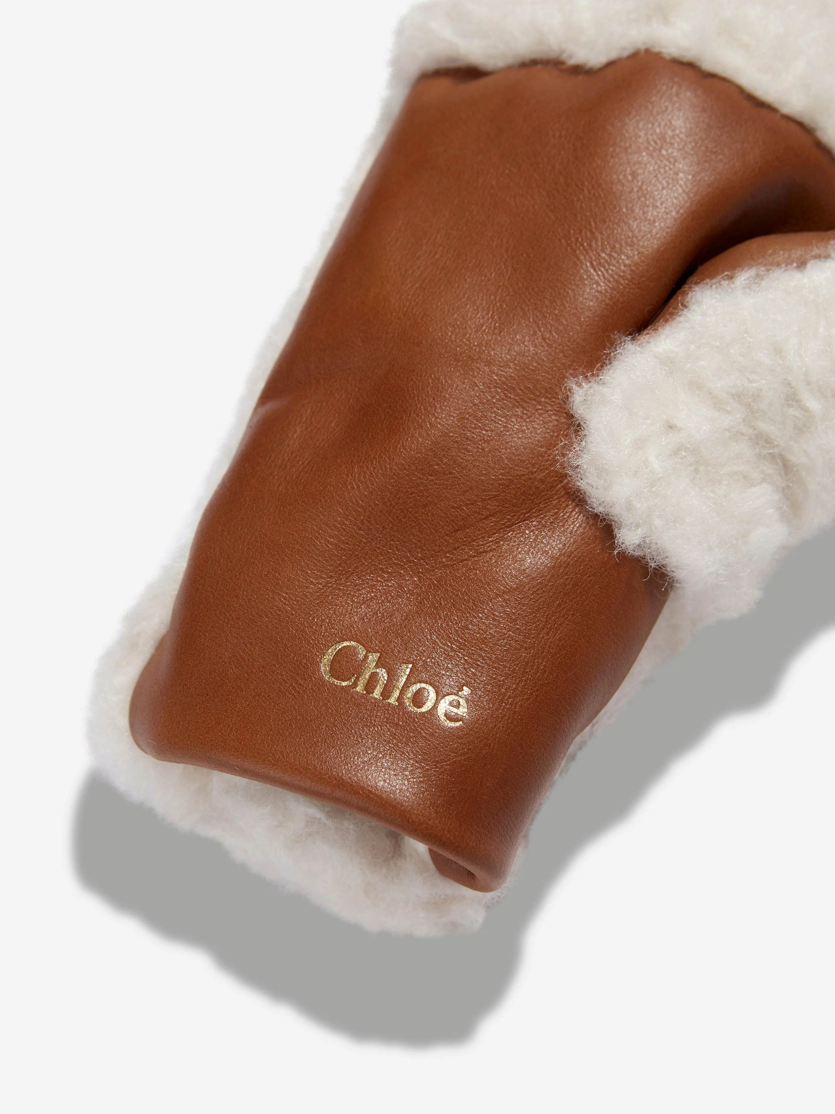 Ivory Chloé Girls Fleece Mittens