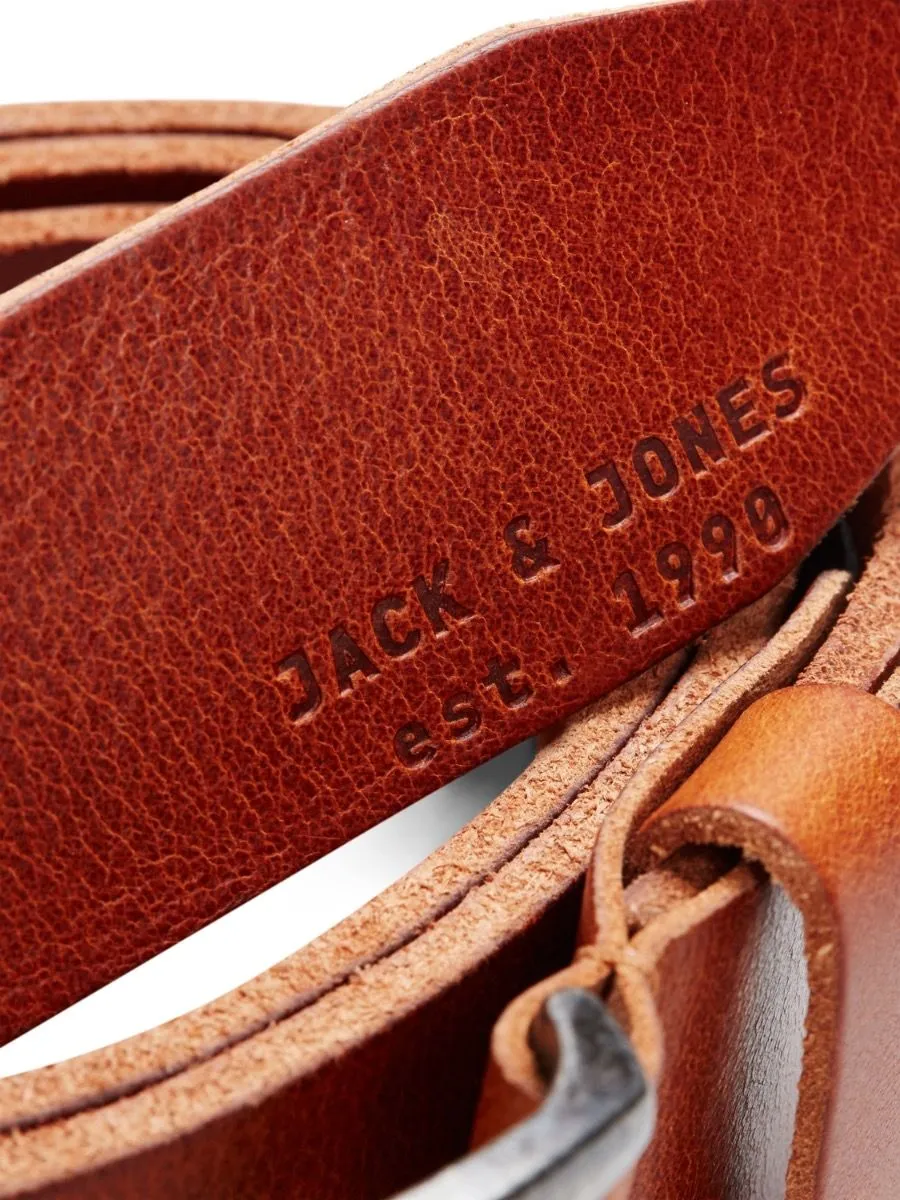 Jack & Jones Paul Leather Belt - Mocha Bisque