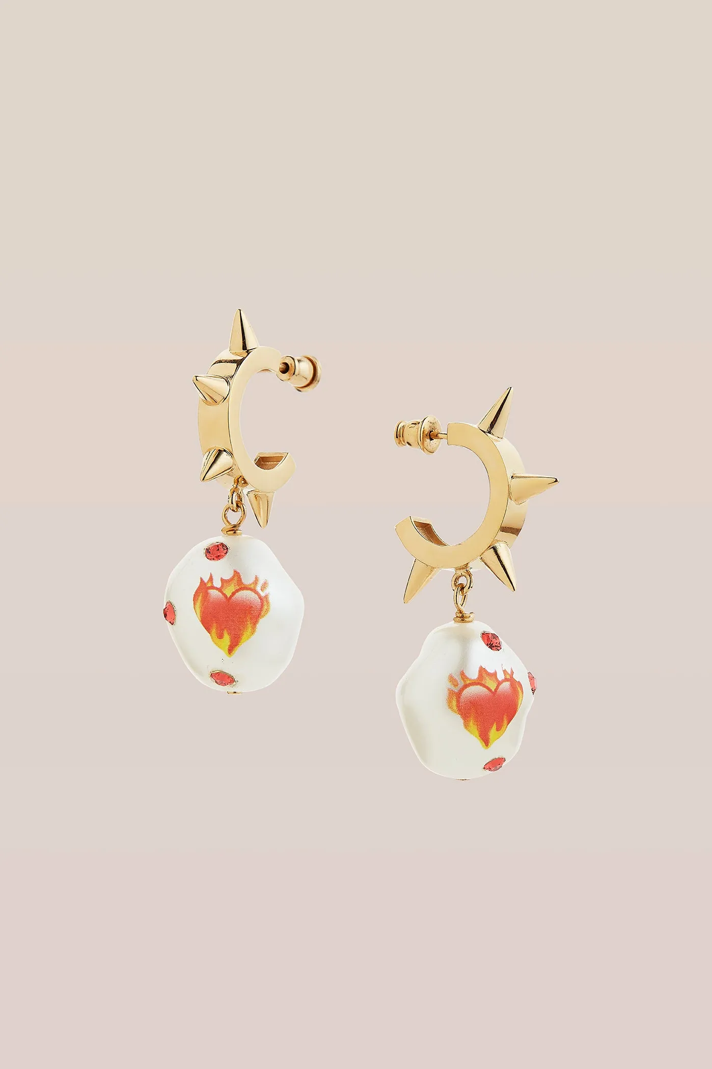 Fashion Earrings - Jelly On Fire Design