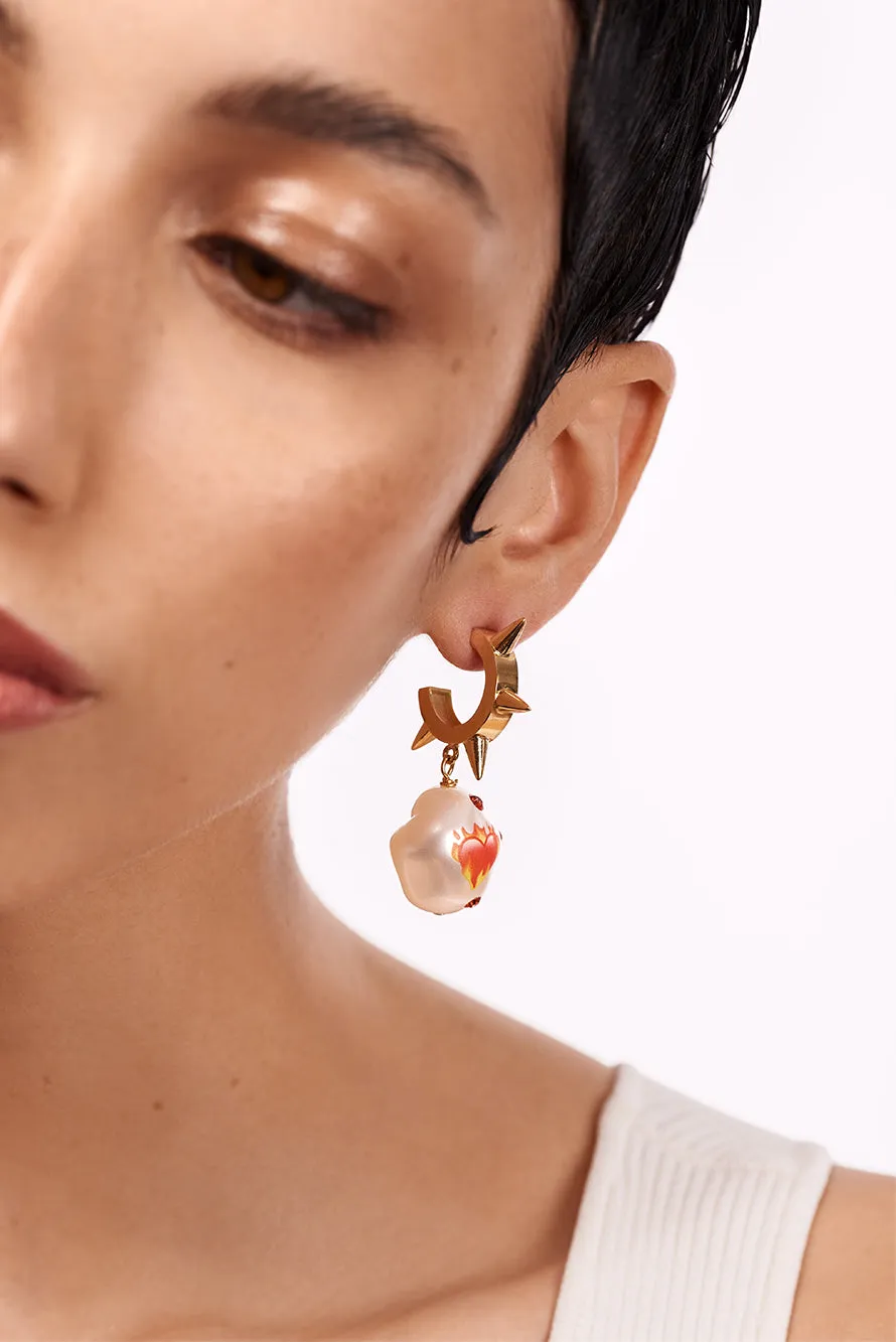 Fashion Earrings - Jelly On Fire Design