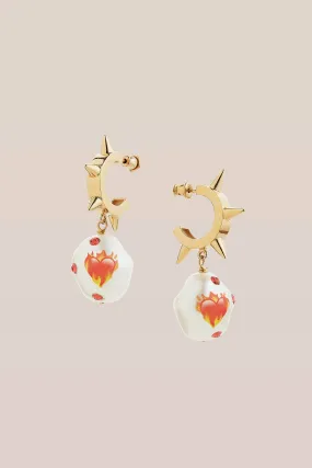 Fashion Earrings - Jelly On Fire Design