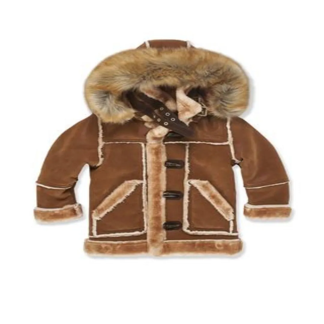 LEGACY EDITION DENALI Shearling Coat Boys NEW WALNUT