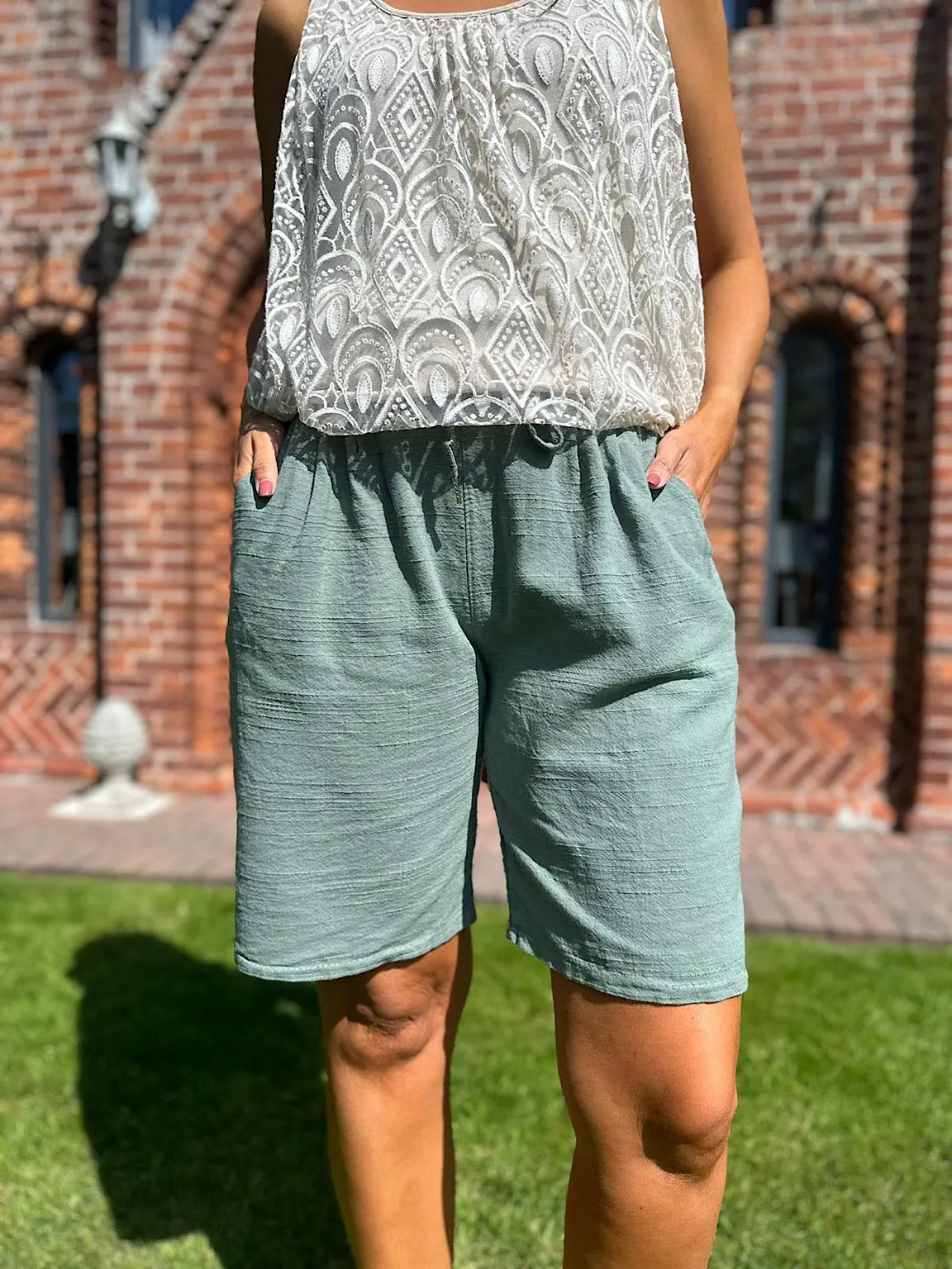 Linen Blend Shorts