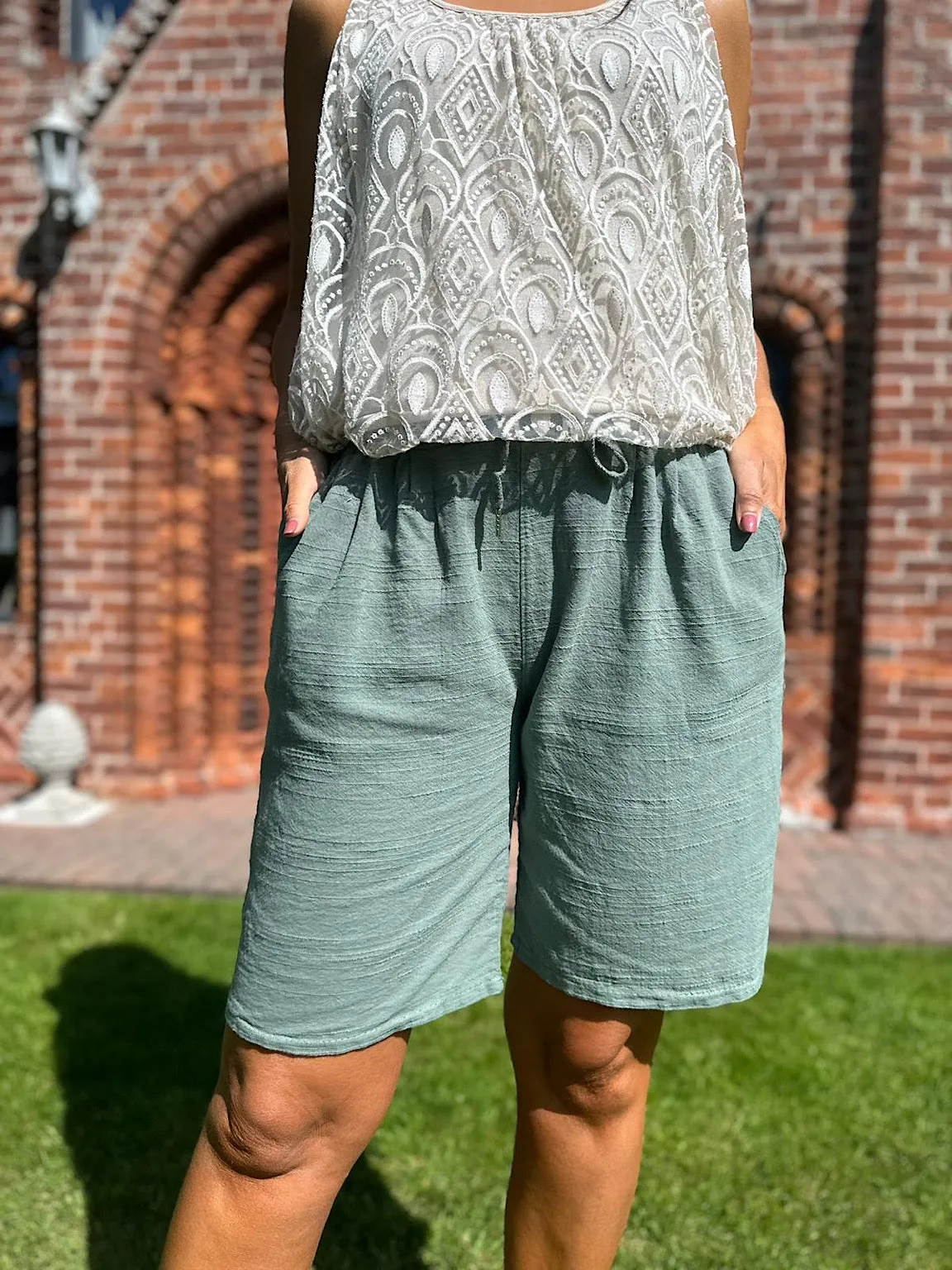 Linen Blend Shorts