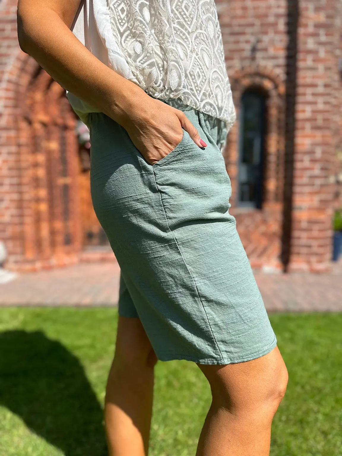 Linen Blend Shorts