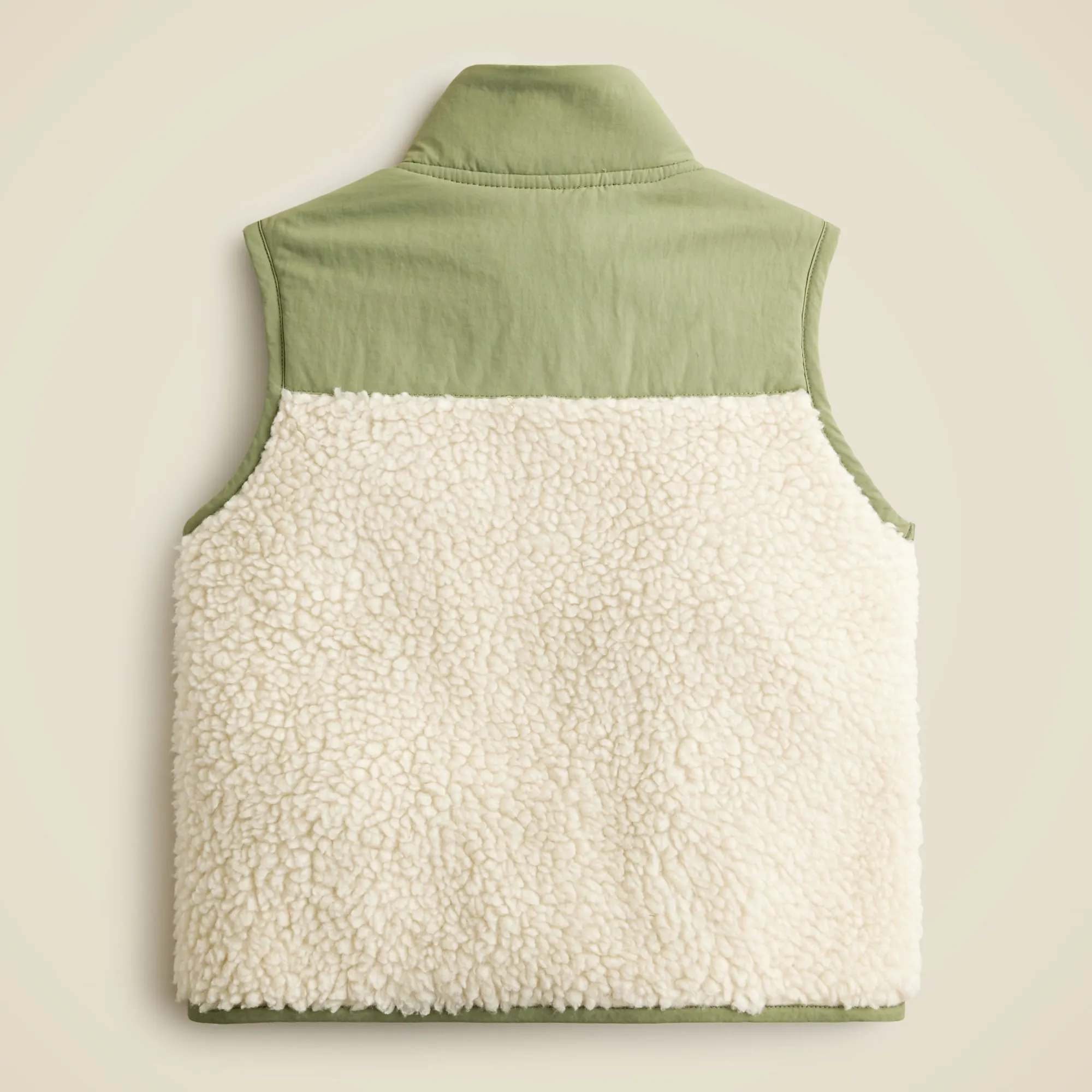 Kids' colorblock sherpa vest