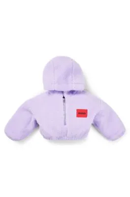 Kids Sherpa Hoodie Embroidered Rear Logo