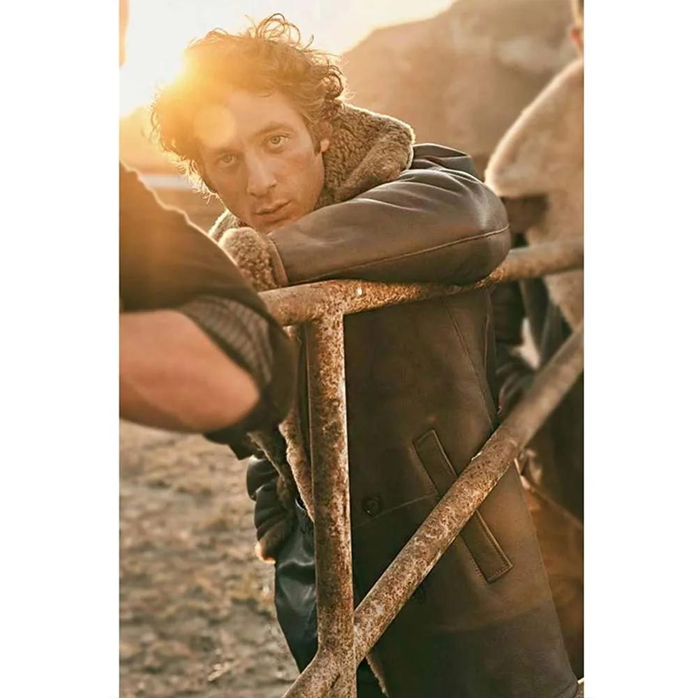 Iron Claw Leather Coat Jeremy Allen White