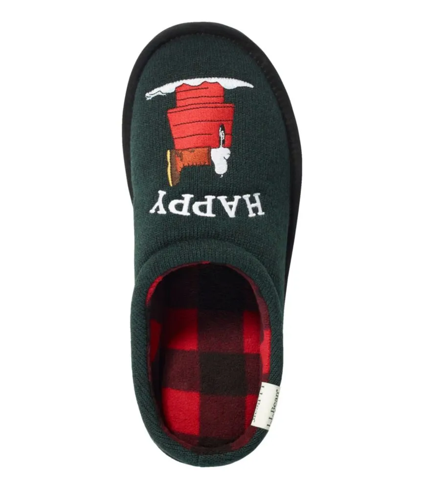 L.L.Bean x Peanuts Sweater Fleece Slippers