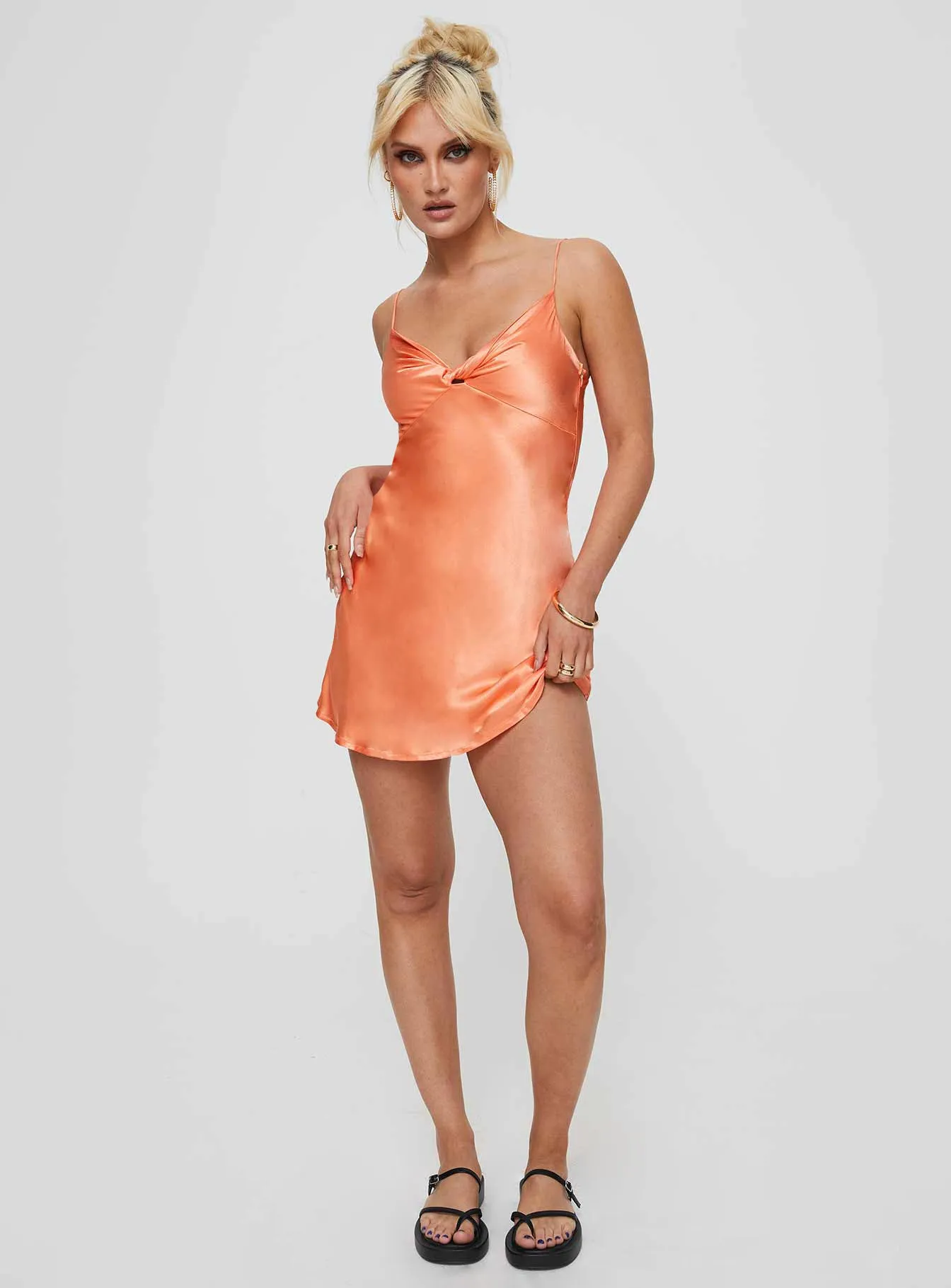 Orange Mini Dress Marilyn