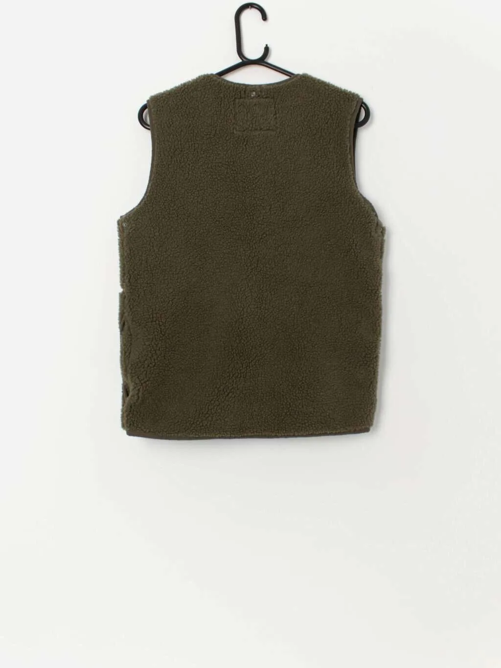 Men's Levis sherpa vest in green Small