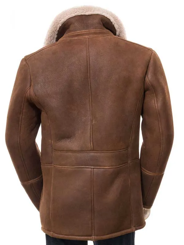 Mens Brown Shearling Coat