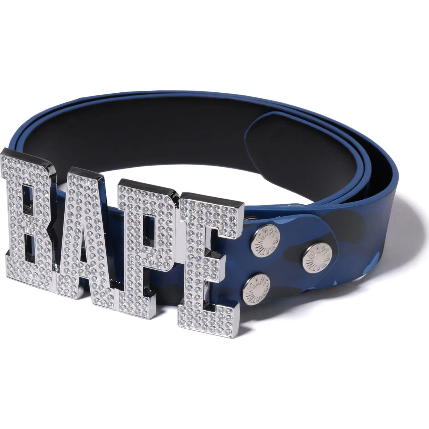 Men's BAPE Leather Belt in Color Camo