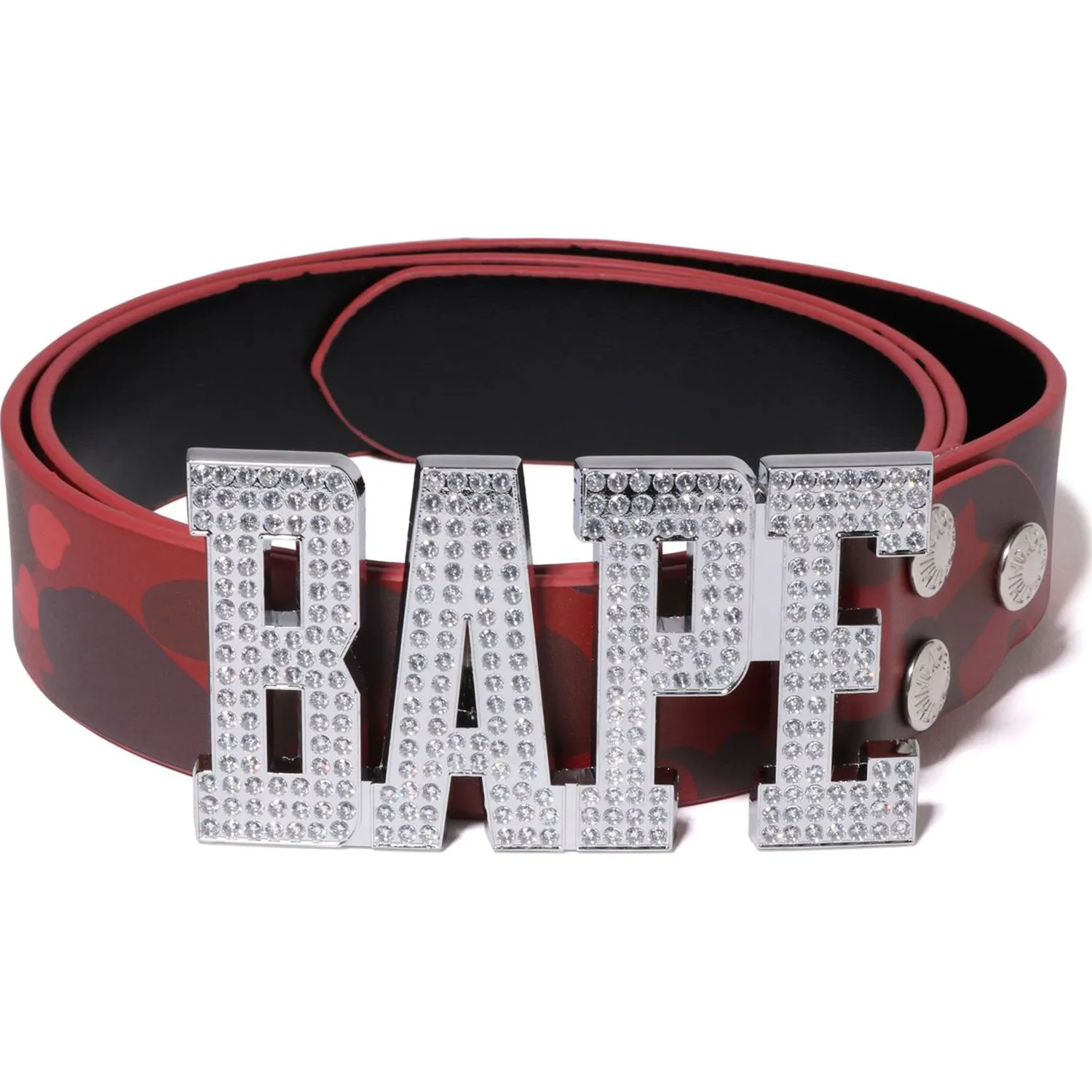 Men's BAPE Leather Belt in Color Camo