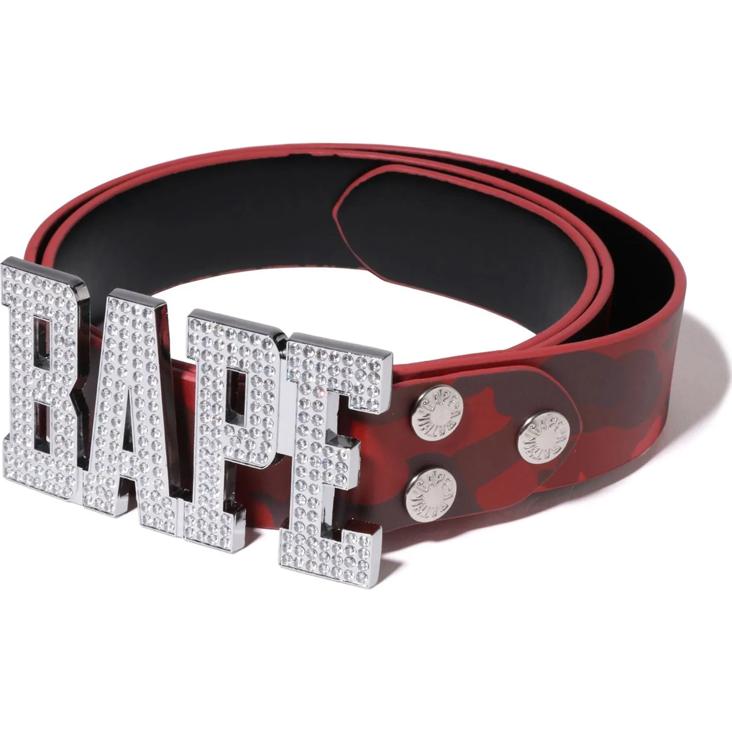 Men's BAPE Leather Belt in Color Camo