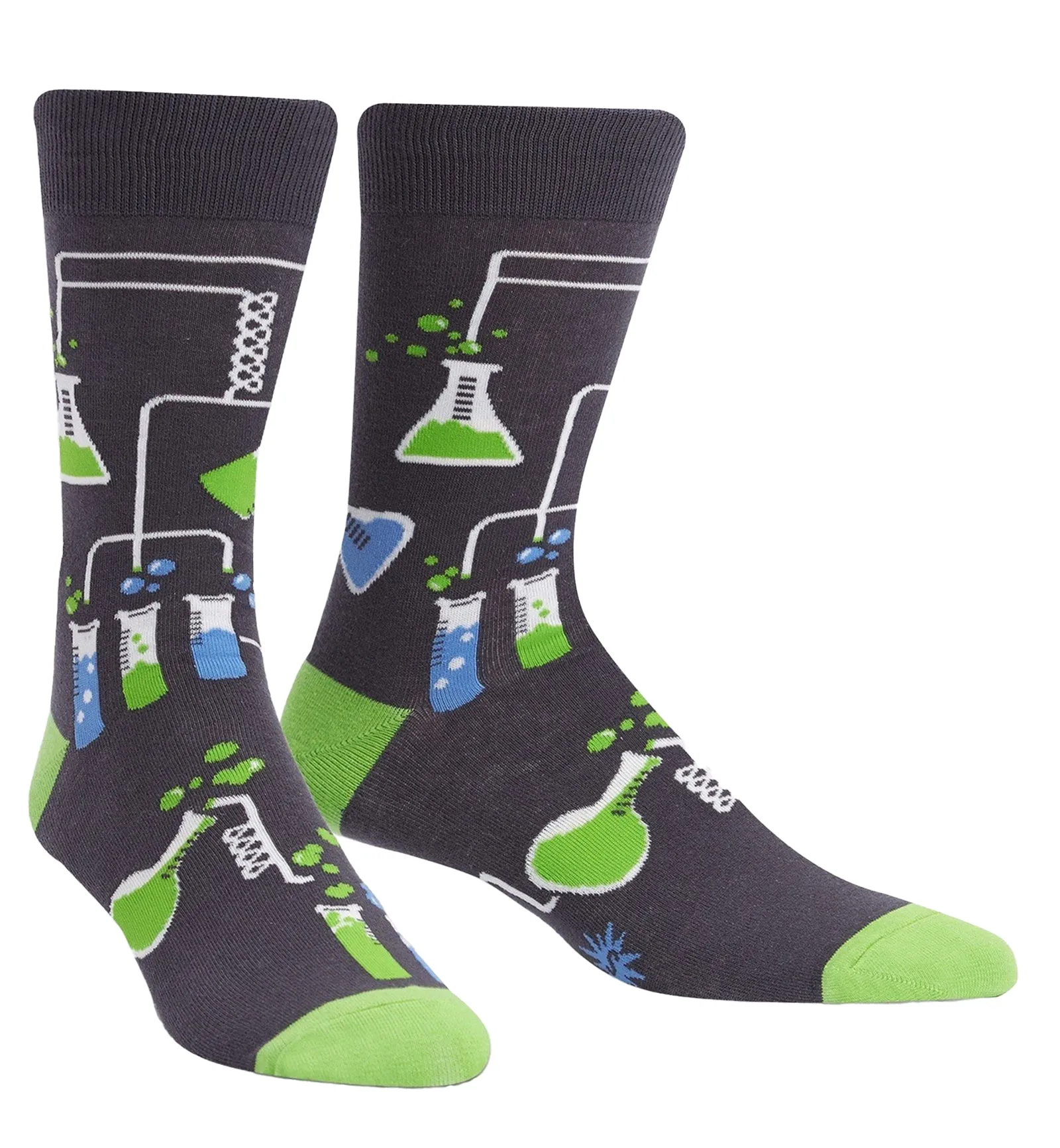 Men's Crew Socks with Laboratory Prints