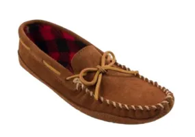 Mens Double Bottom Fleece Slippers by Minnetonka