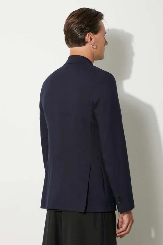 Men's Navy Blue Wool Blazer by Paul Smith